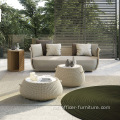 Kombinasi sofa luaran pelindung matahari terbuka